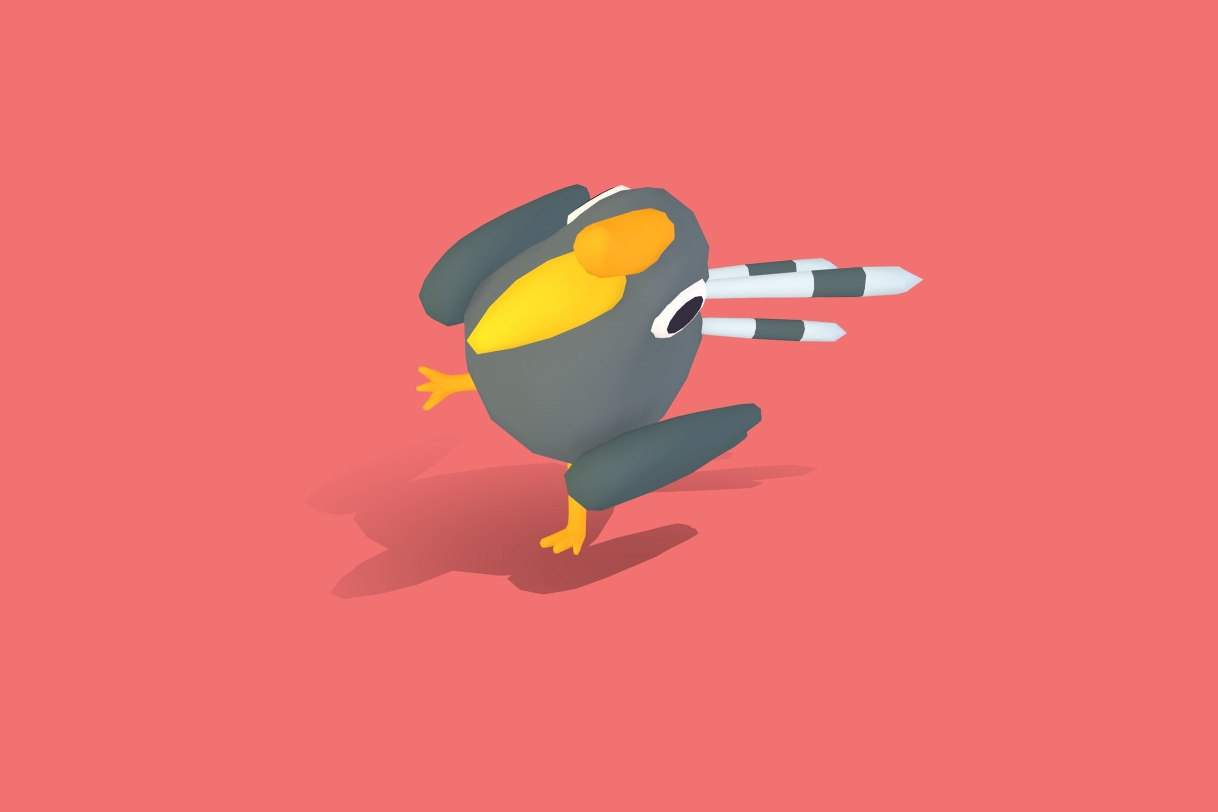 Hornbill - Quirky Series Low-poly 3D model_12