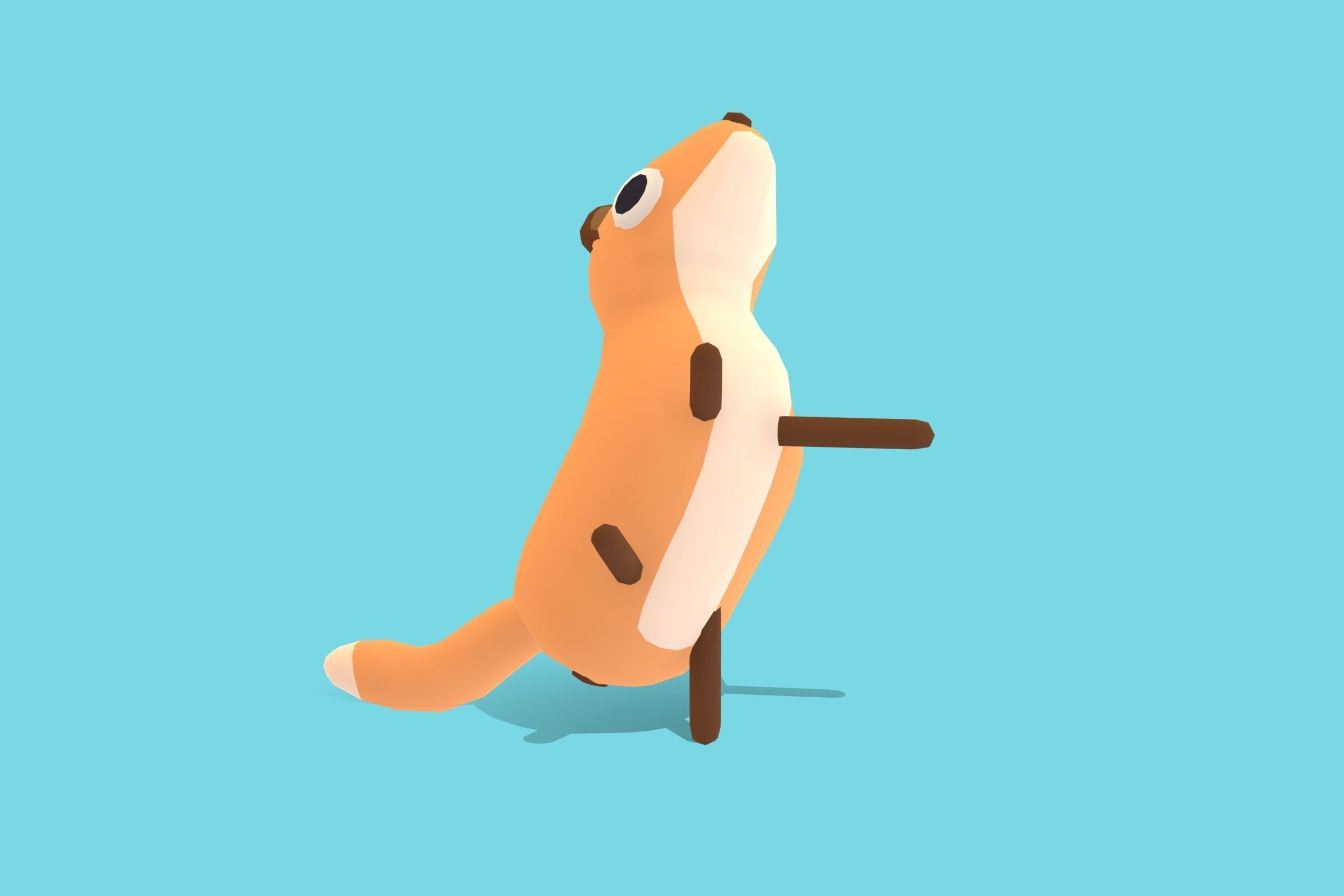 Fox - Quirky Series Low-poly 3D model_8