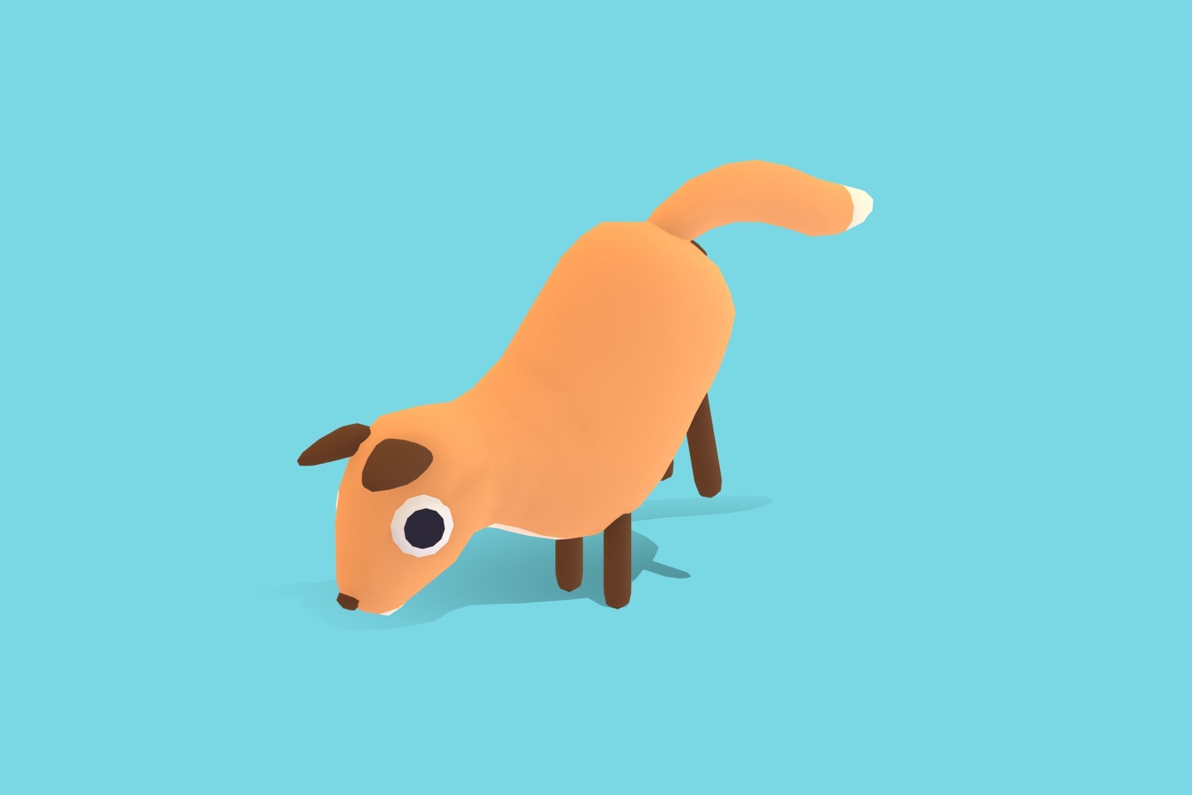 Fox - Quirky Series Low-poly 3D model_5