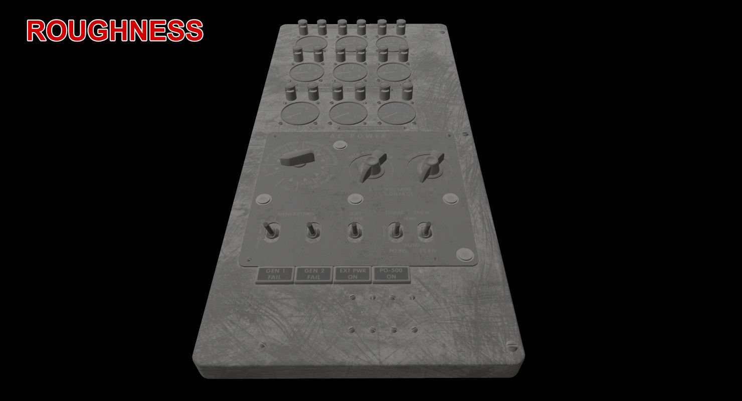 Mi-8MT Mi-17MT Power Panels Board English Low-poly 3D model_21