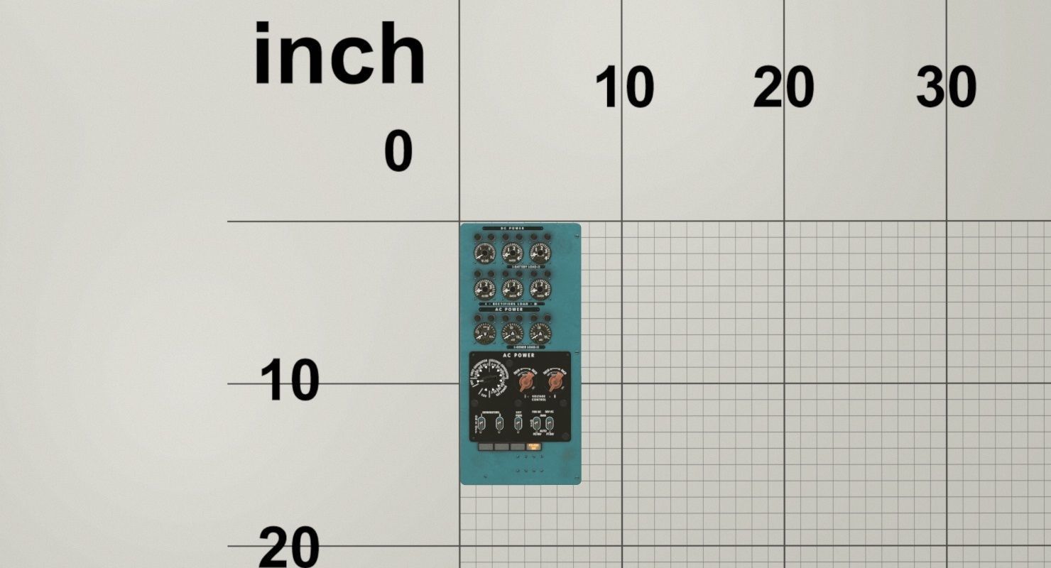 Mi-8MT Mi-17MT Power Panels Board English Low-poly 3D model_7