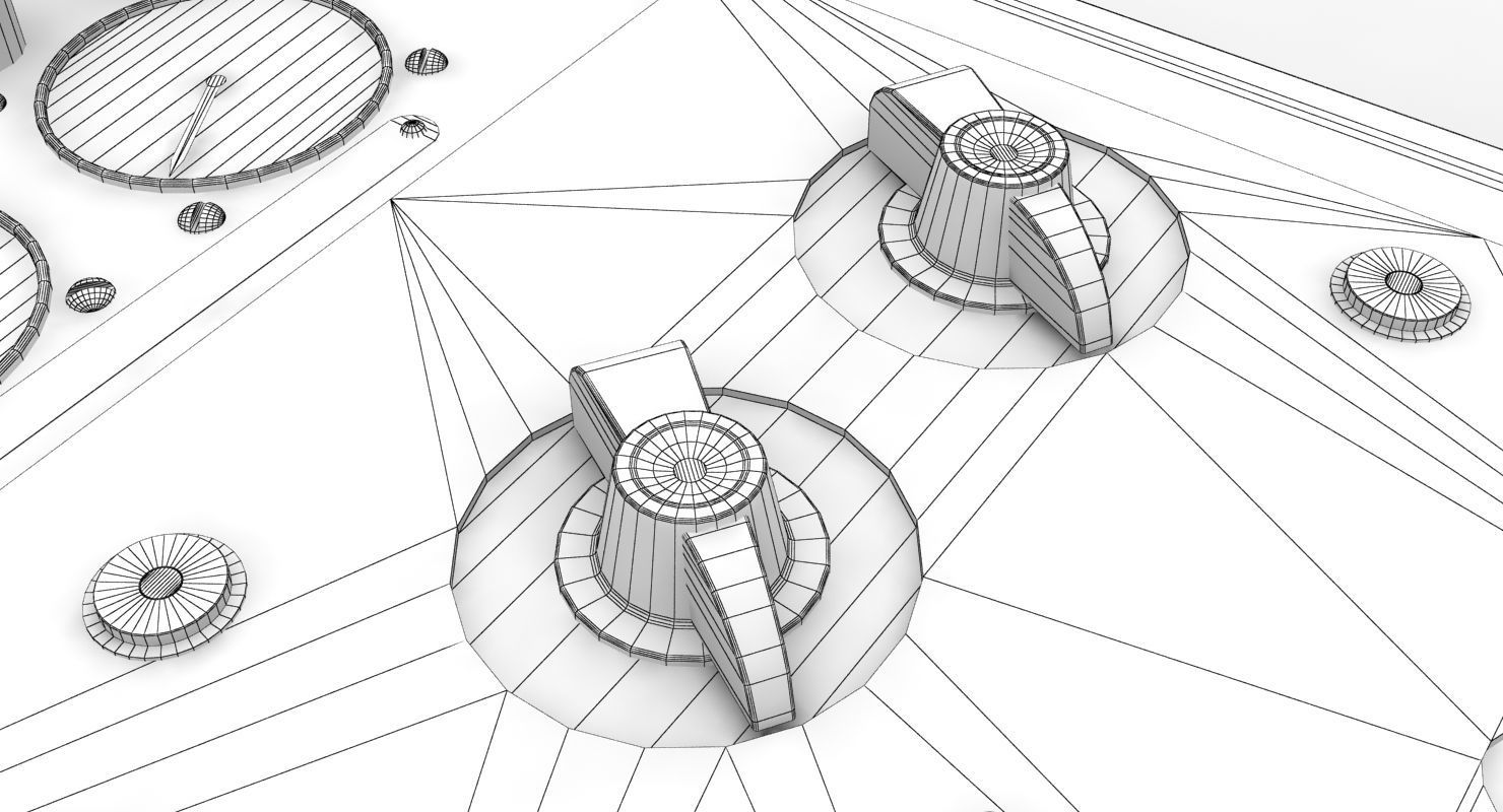 Mi-8MT Mi-17MT Power Panels Board English Low-poly 3D model_11