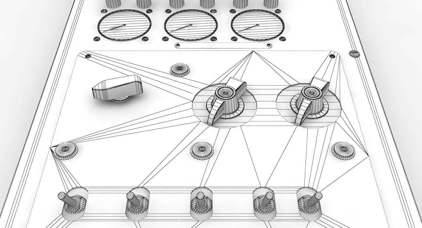 Mi-8MT Mi-17MT Power Panels Board English Low-poly 3D model_13