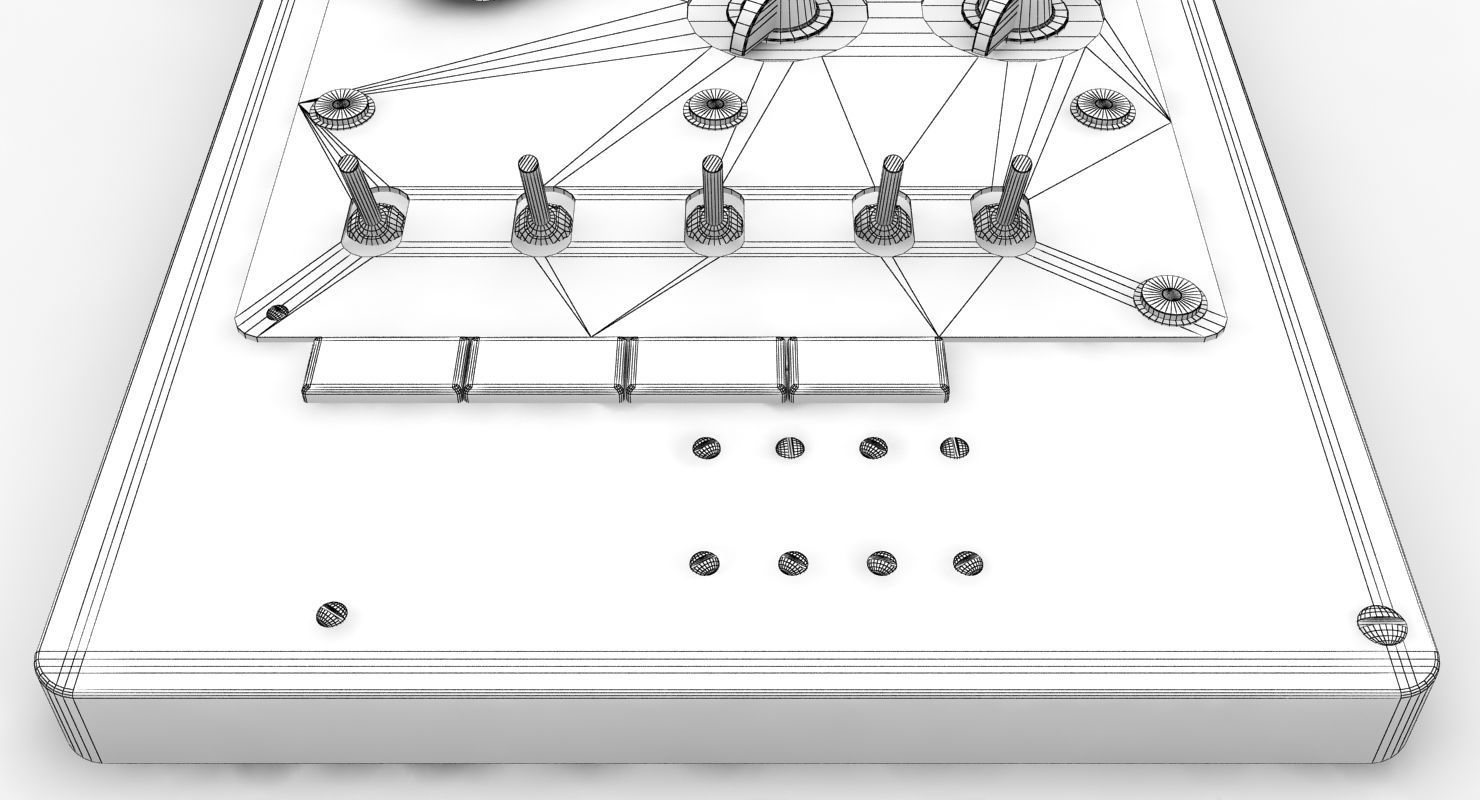 Mi-8MT Mi-17MT Power Panels Board Russian Low-poly 3D model_9