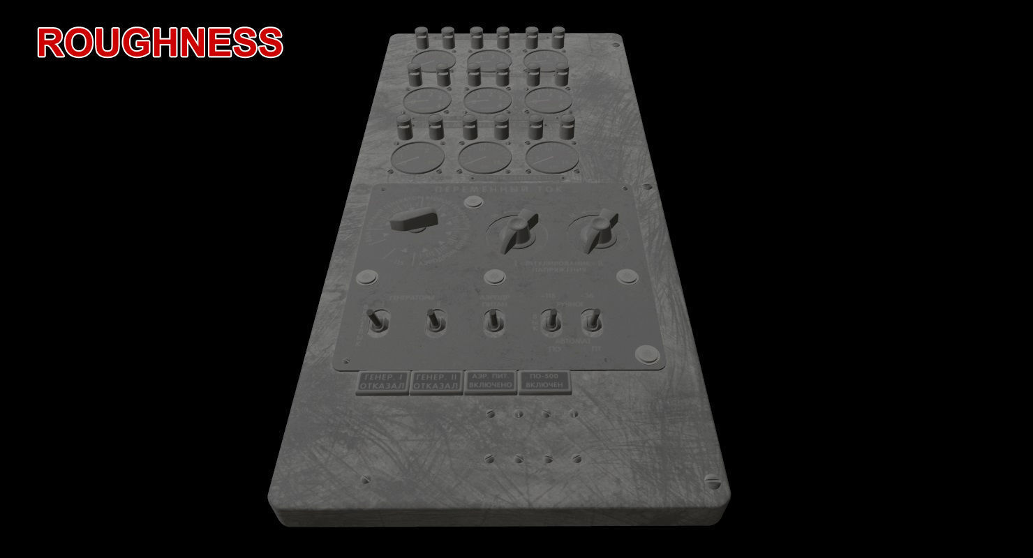 Mi-8MT Mi-17MT Power Panels Board Russian Low-poly 3D model_21