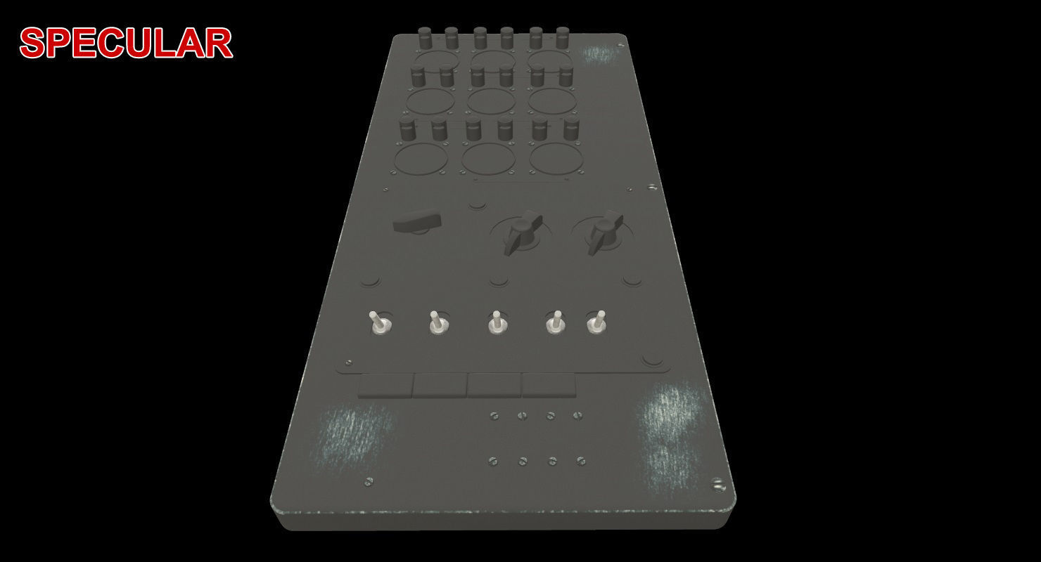 Mi-8MT Mi-17MT Power Panels Board Russian Low-poly 3D model_19