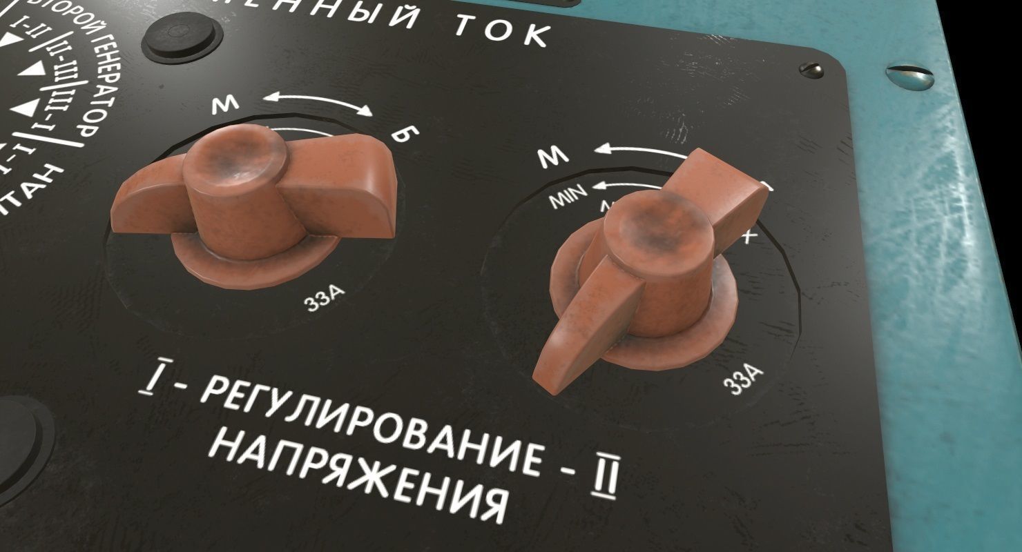 Mi-8MT Mi-17MT Power Panels Board Russian Low-poly 3D model_4