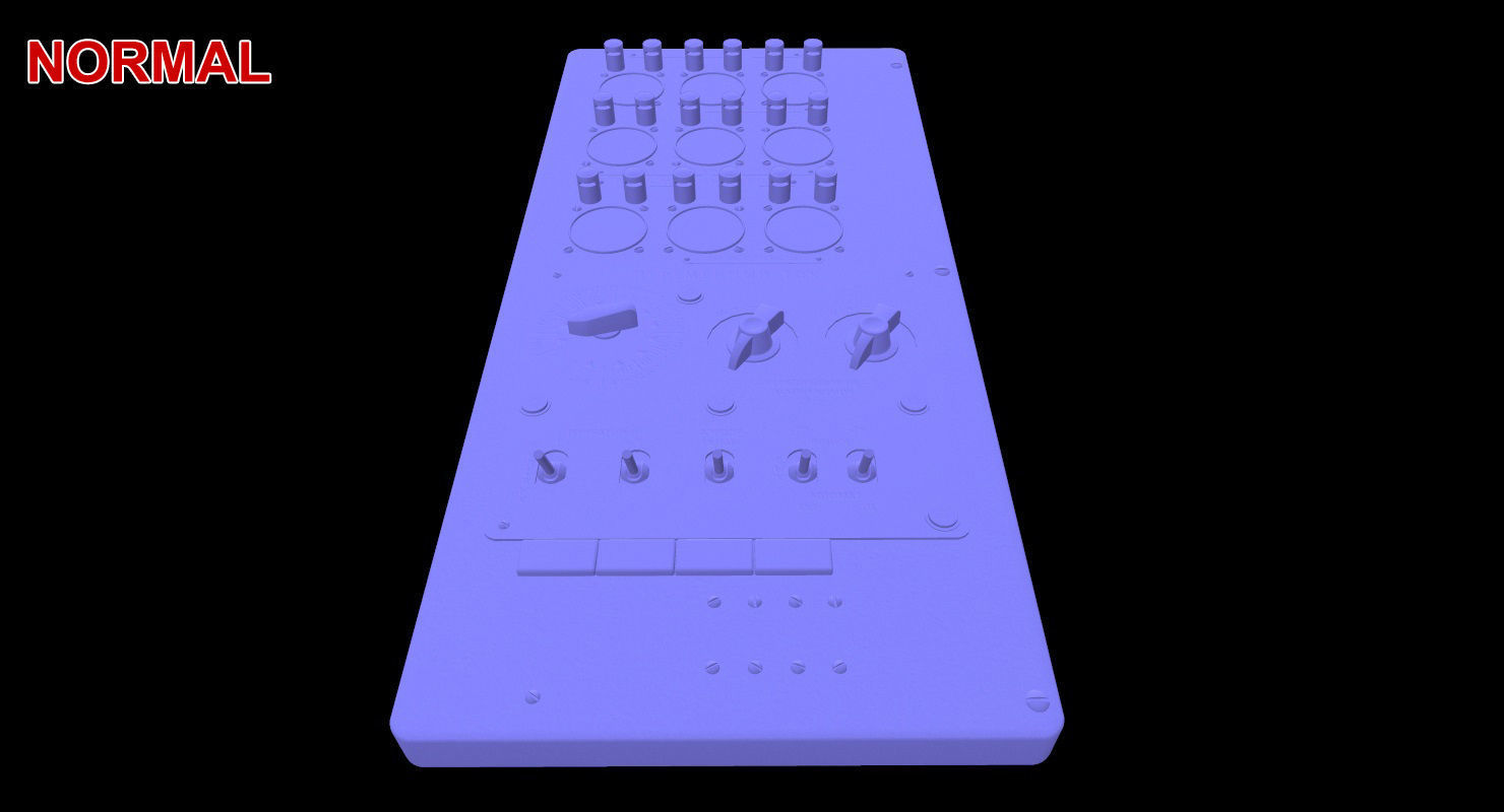 Mi-8MT Mi-17MT Power Panels Board Russian Low-poly 3D model_25