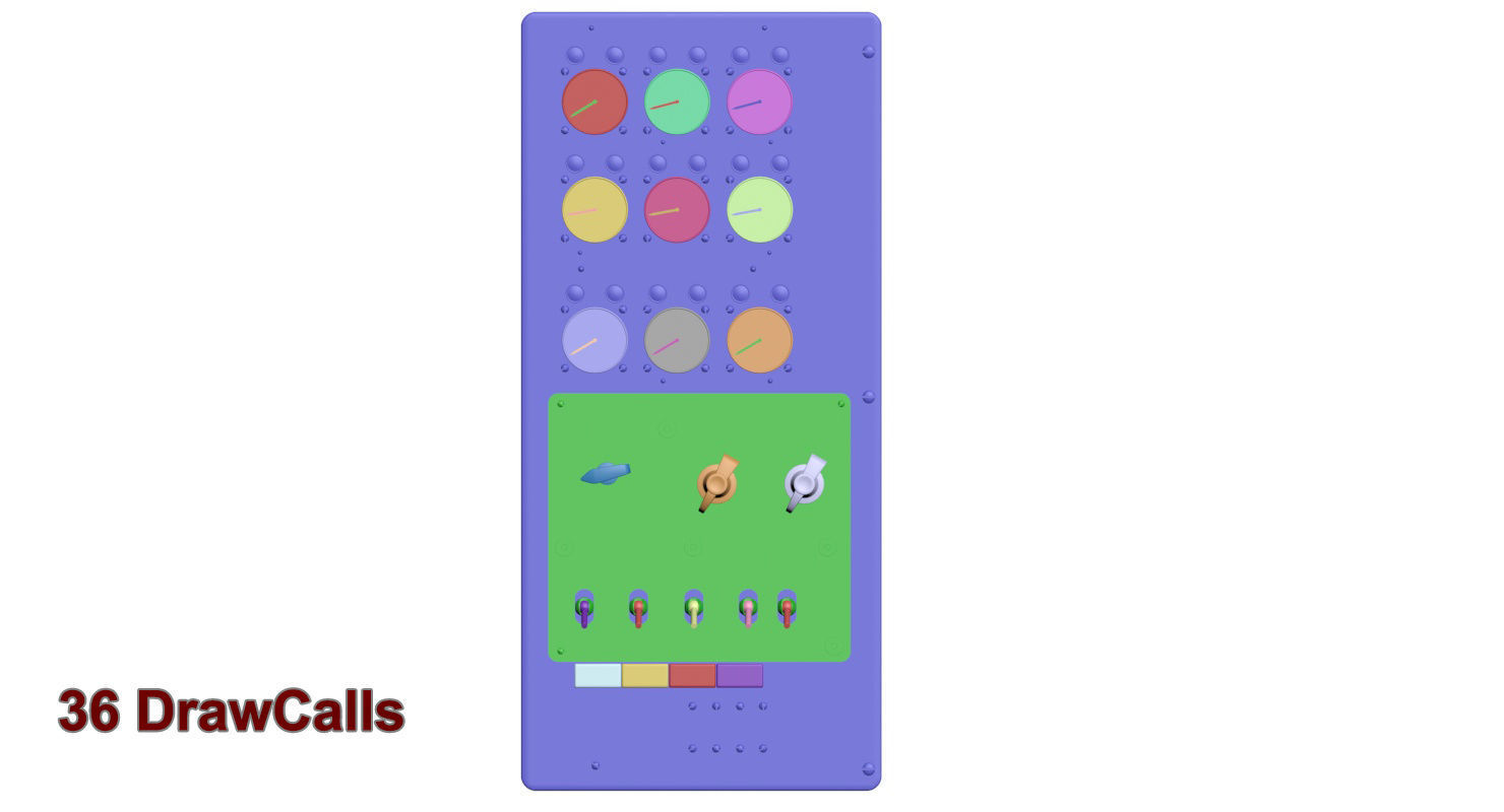 Mi-8MT Mi-17MT Power Panels Board Russian Low-poly 3D model_30