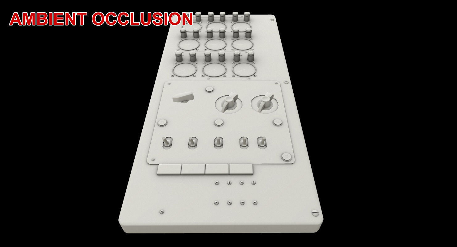 Mi-8MT Mi-17MT Power Panels Board Russian Low-poly 3D model_23