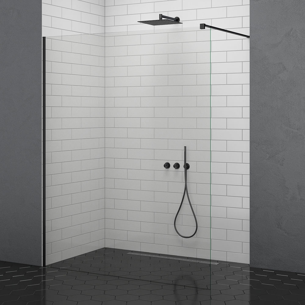 Cabin showers Radaway Modo New Black 3D model_4