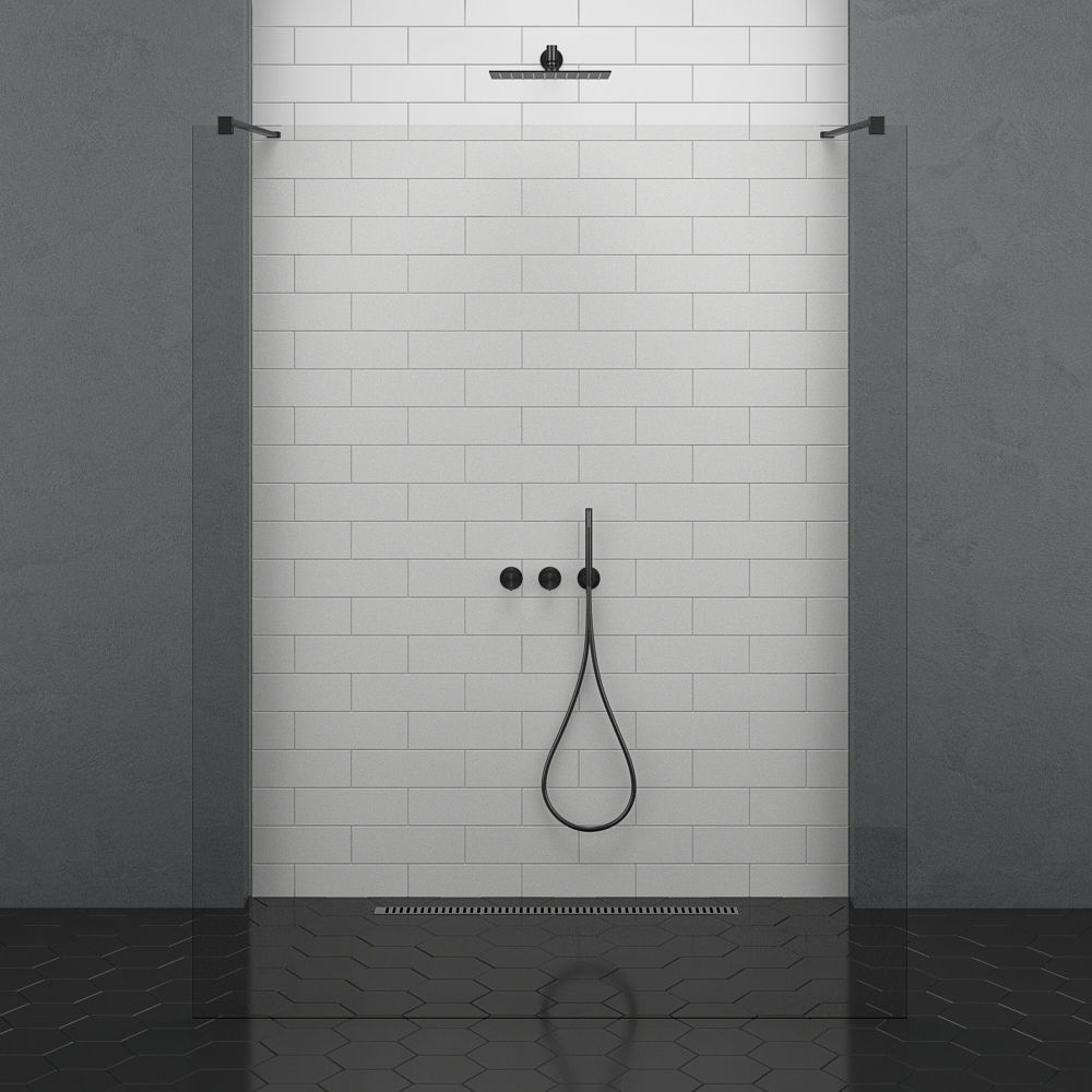 Cabin showers Radaway Modo New Black 3D model_2