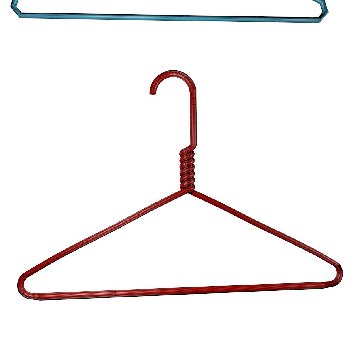 Metal Cloth Hanger 3D Asset 3D model_11