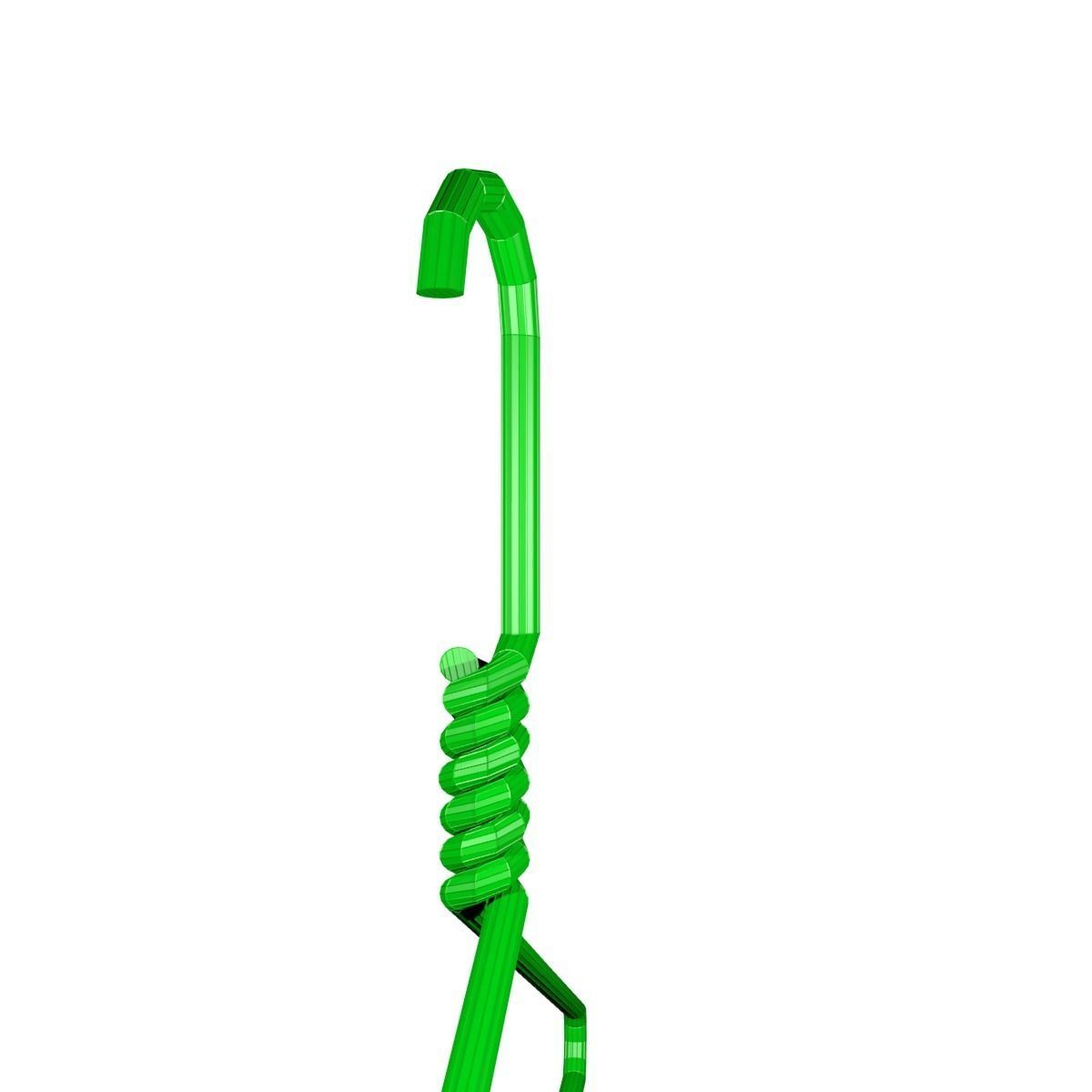 Metal Cloth Hanger 3D Asset 3D model_8