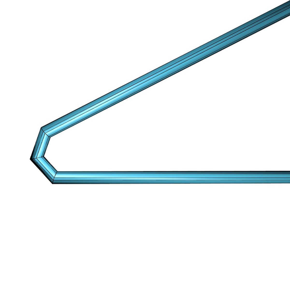Metal Cloth Hanger 3D Asset 3D model_4