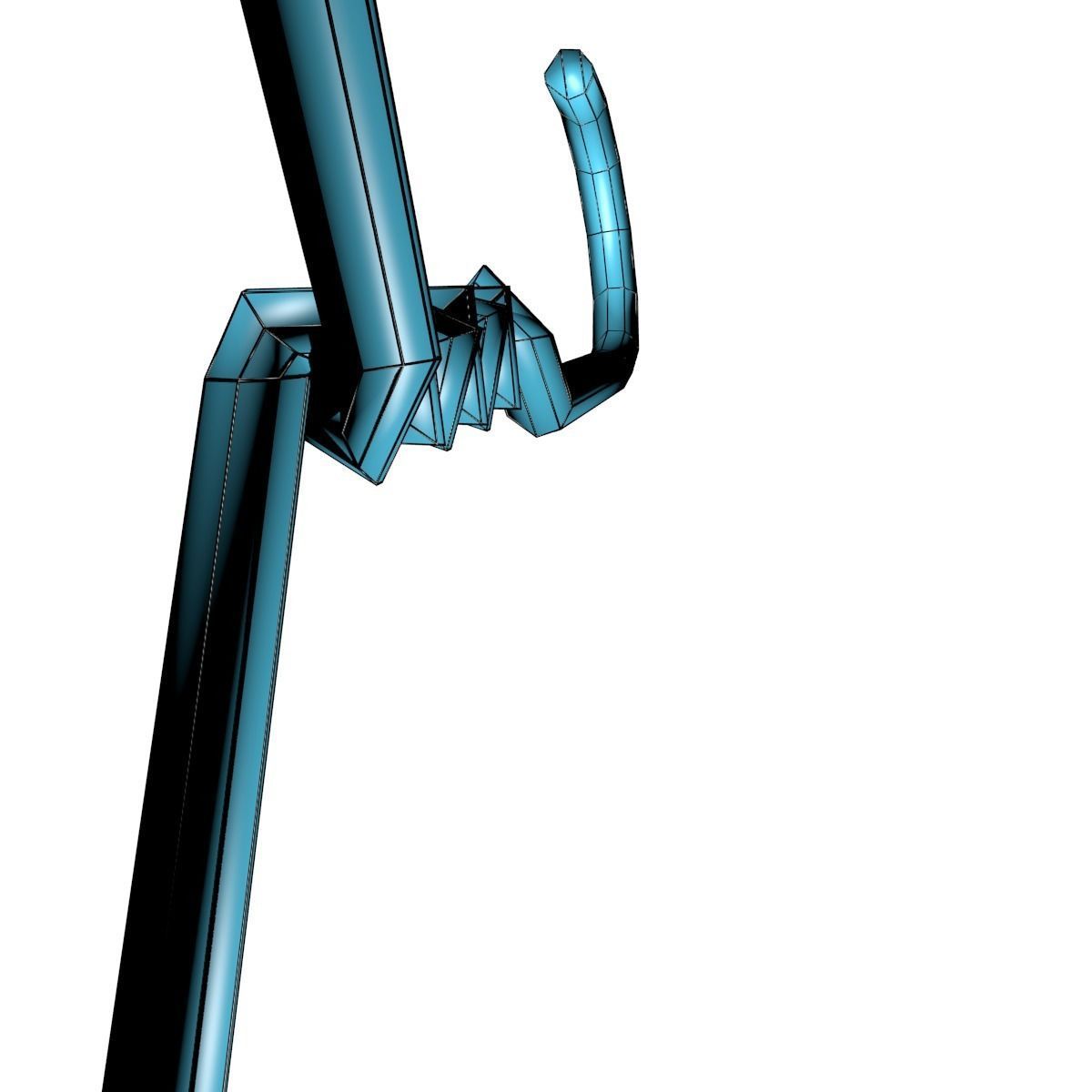 Metal Cloth Hanger 3D Asset 3D model_5