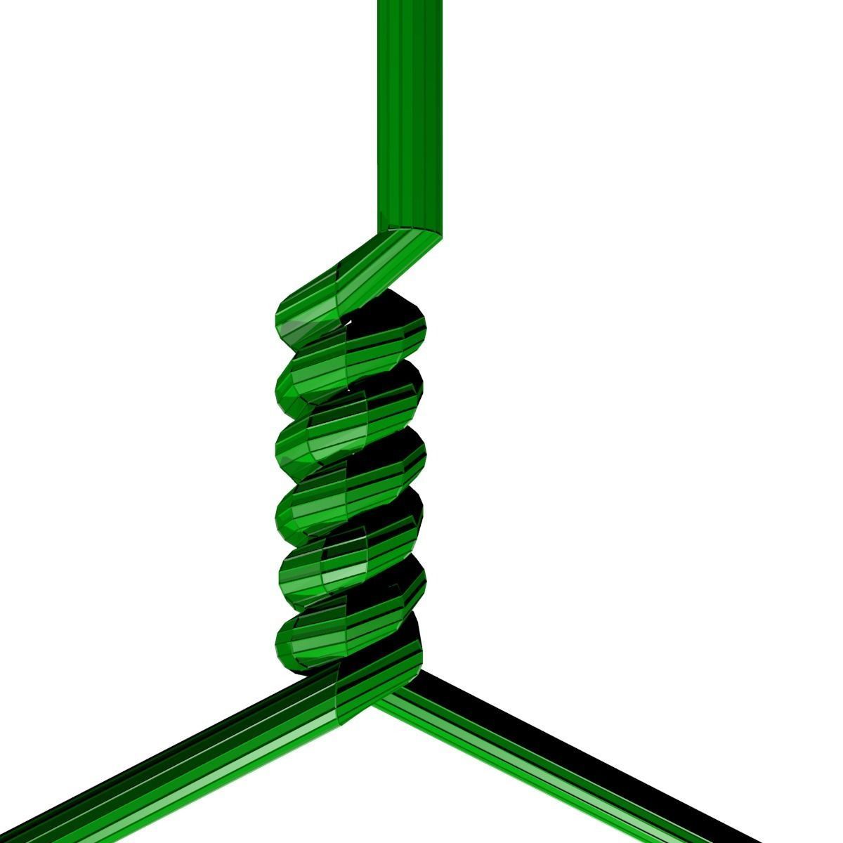 Metal Cloth Hanger 3D Asset 3D model_7
