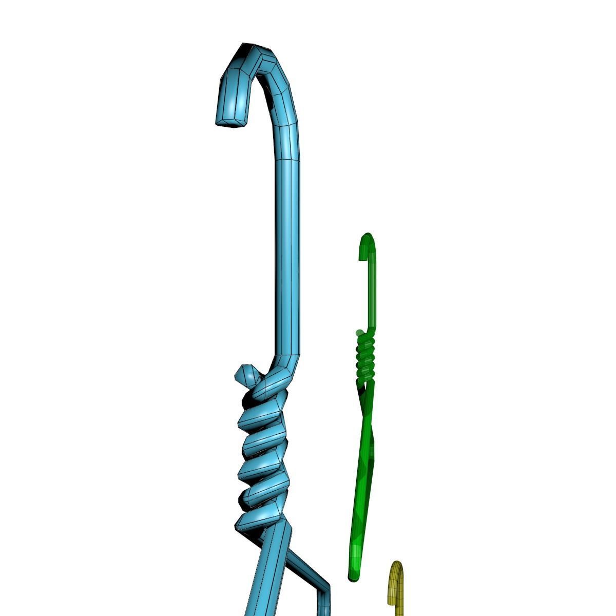 Metal Cloth Hanger 3D Asset 3D model_3