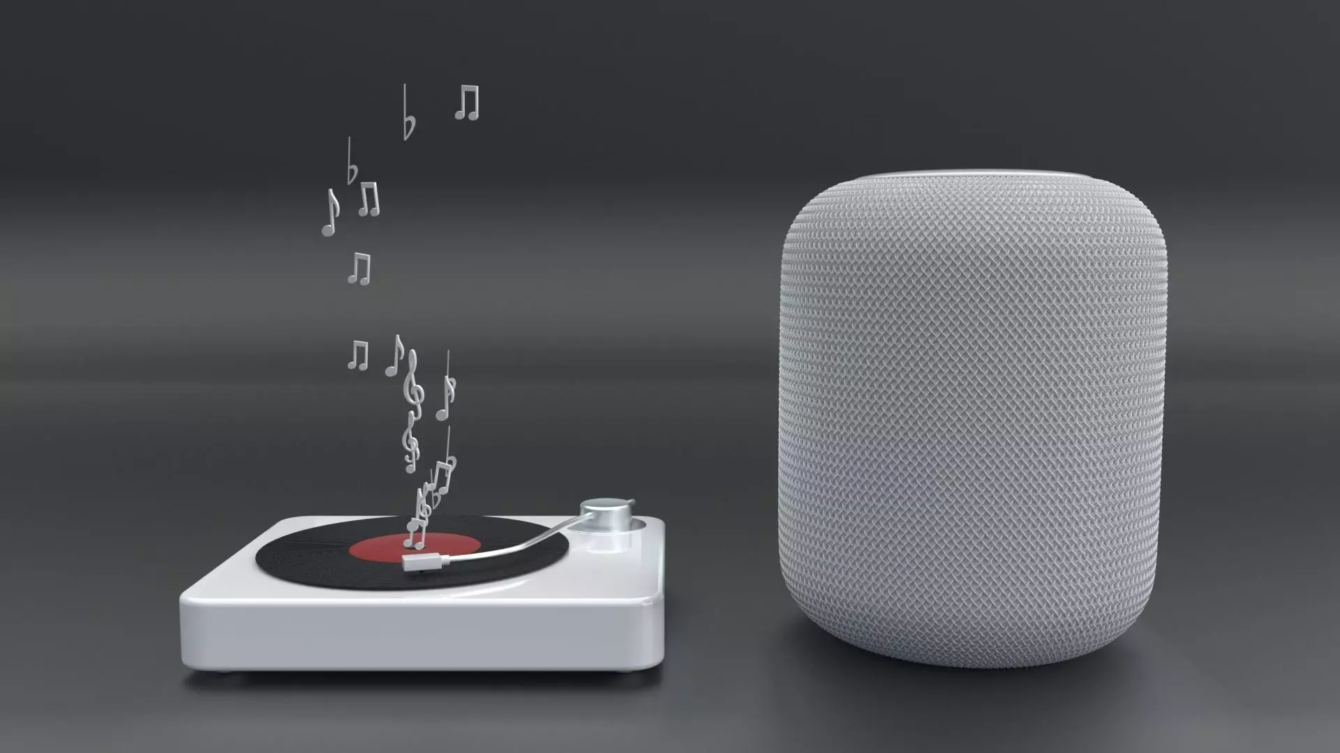  C4D modeling rendering of Apple HomePod 3D model_0