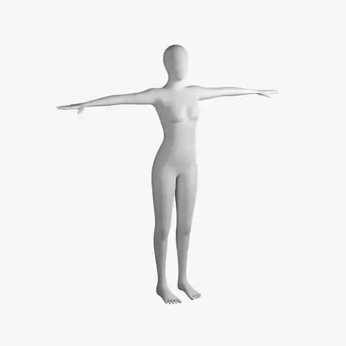 Base mesh female no face