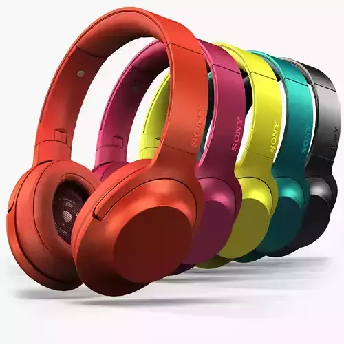 Sony MDR-100AAP headphones Low-poly 3D model