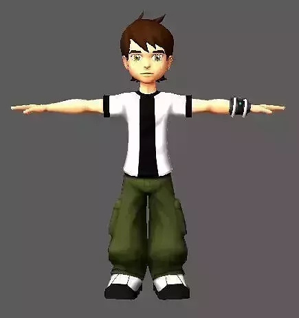 Ben 3d super hero Character