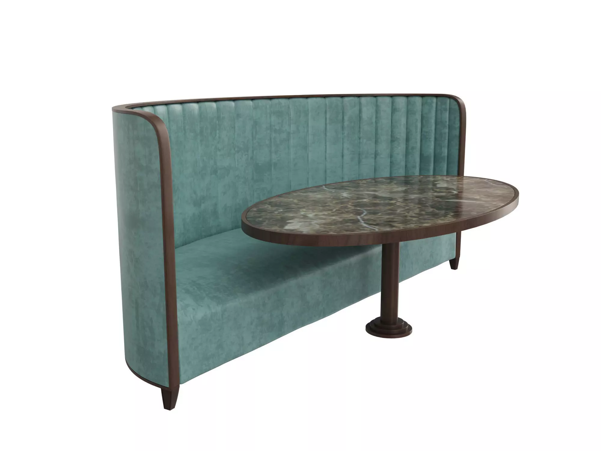 Restaurant Bench 3D model_0