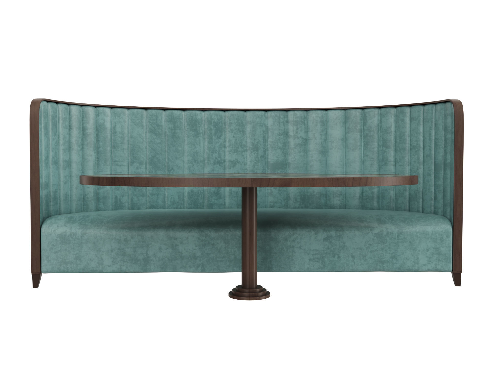 Restaurant Bench 3D model_1