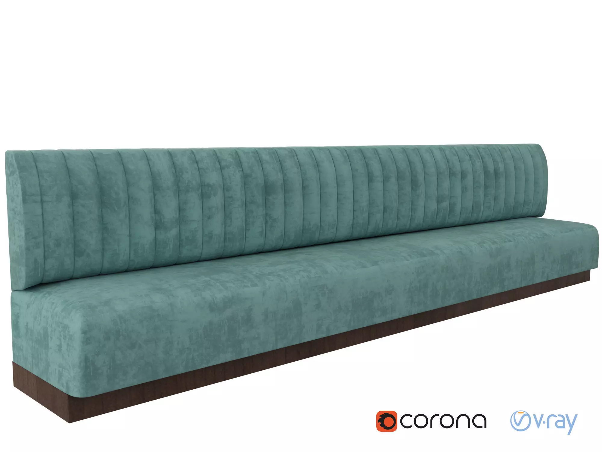 Restaurant Bench 3D model_0