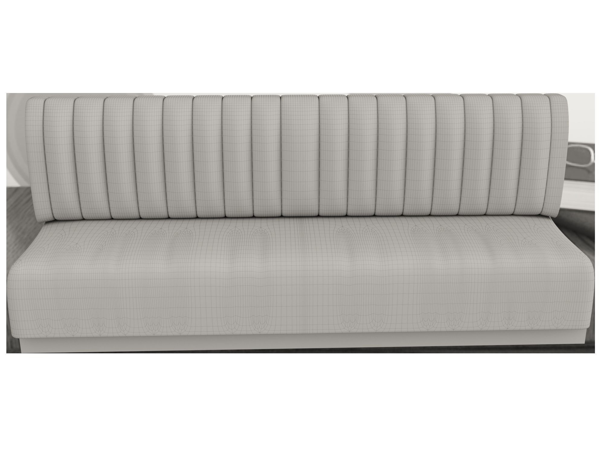 Restaurant Bench 3D model_4