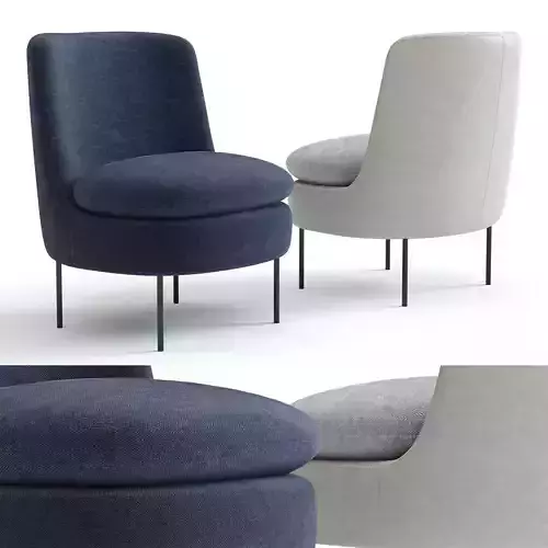 West Elm Modern Curved Chair