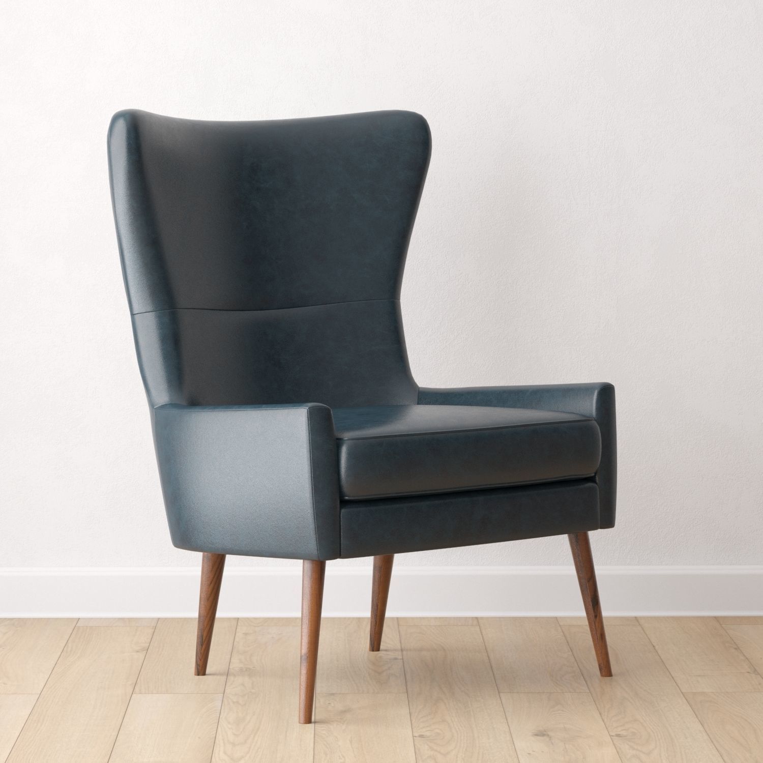 West Elm Erik Wing Chair 3D model_7