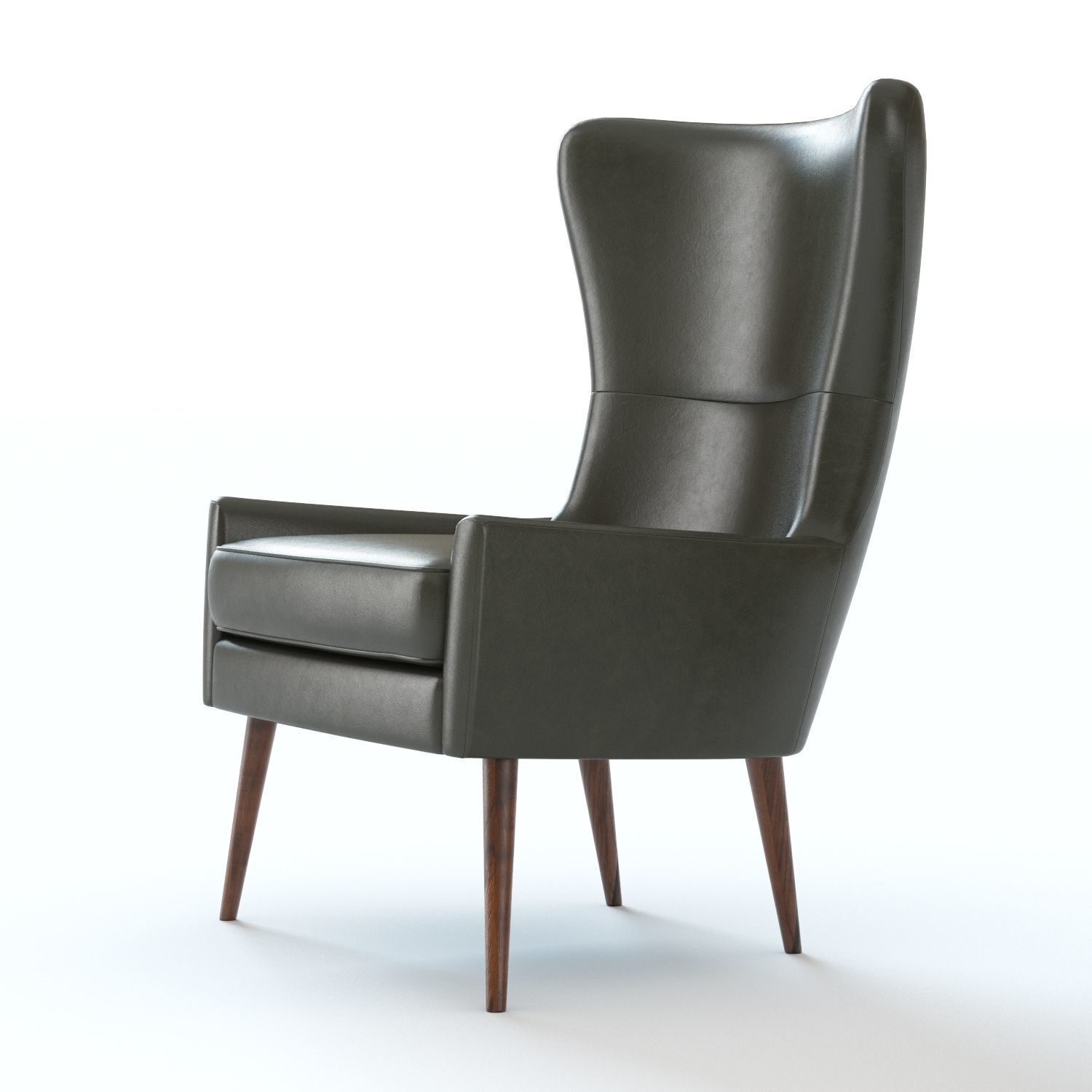 West Elm Erik Wing Chair 3D model_5