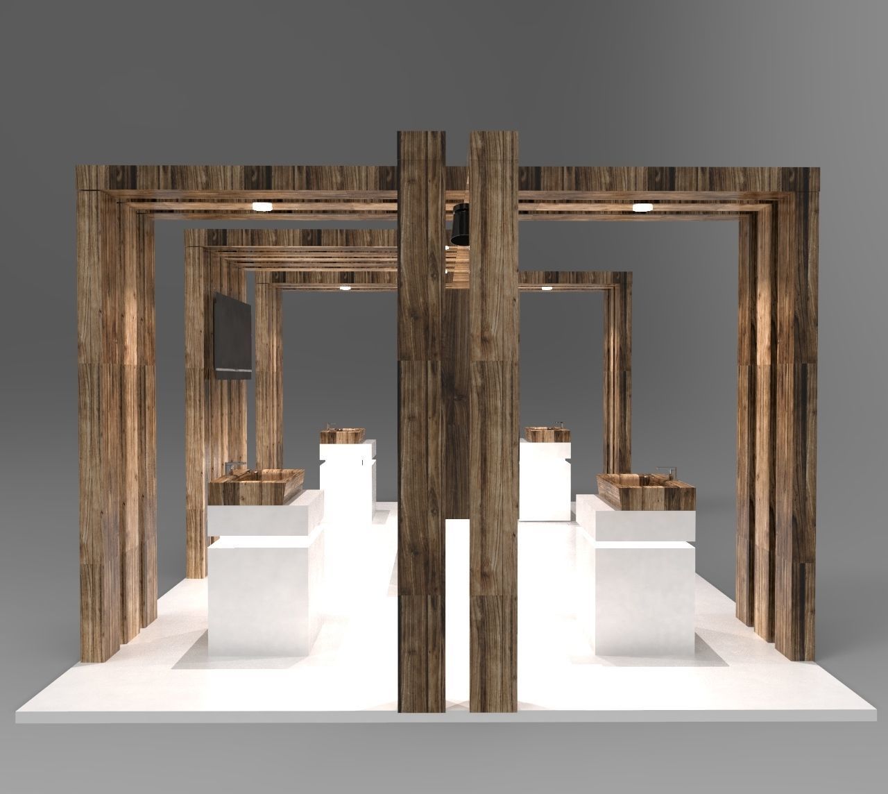 Exhibition stand - fair 3D model_2