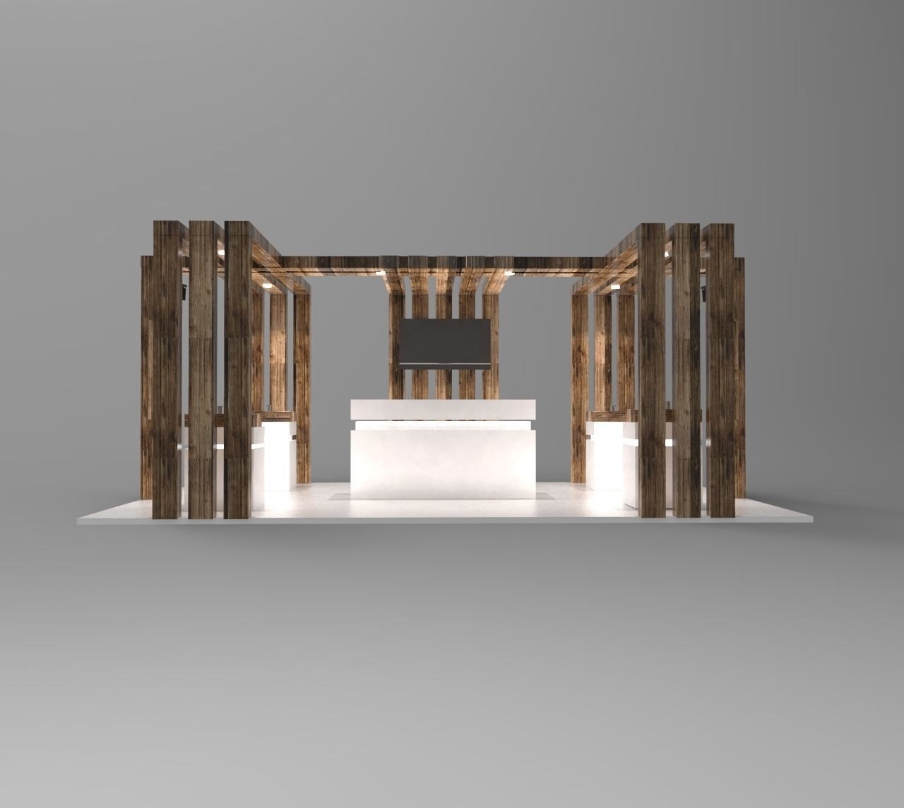 Exhibition stand - fair 3D model_5
