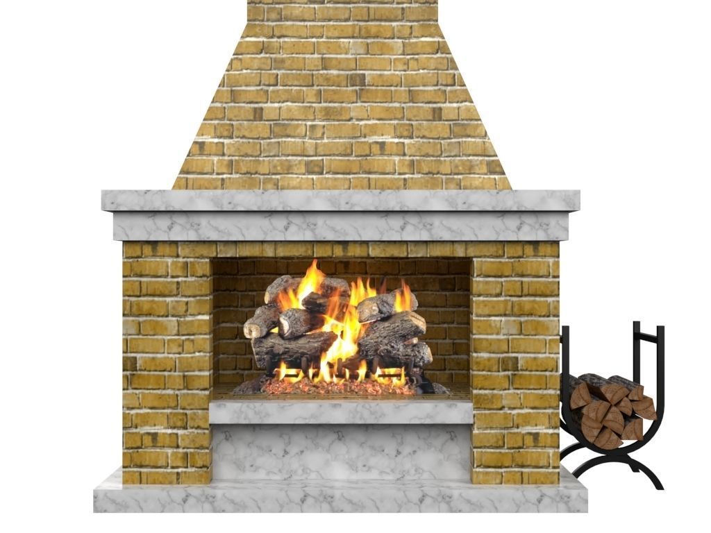 Fireplace 3D model_2