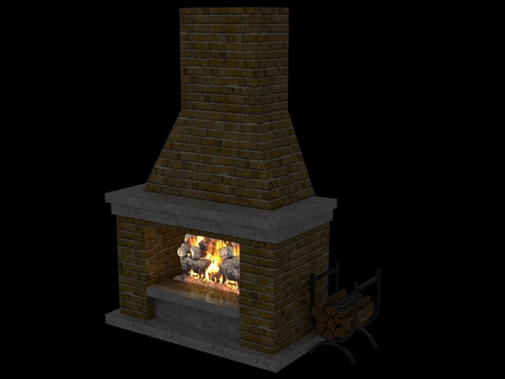 Fireplace 3D model_1