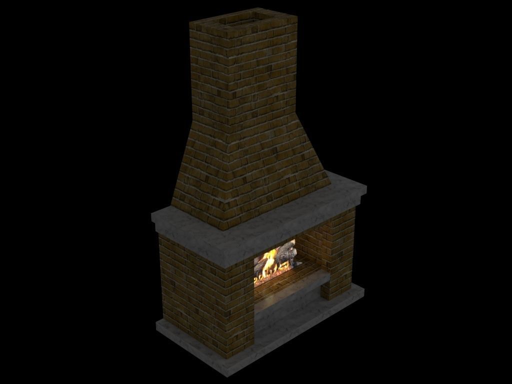 Fireplace 3D model_5