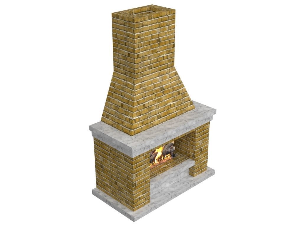 Fireplace 3D model_4