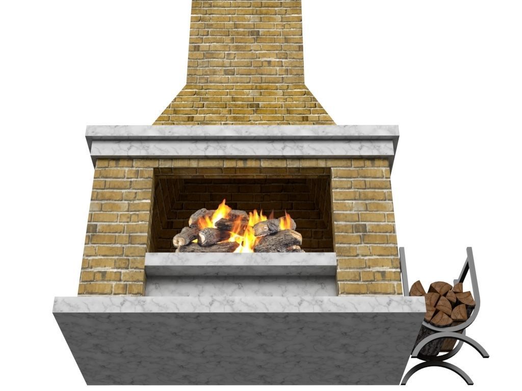 Fireplace 3D model_7