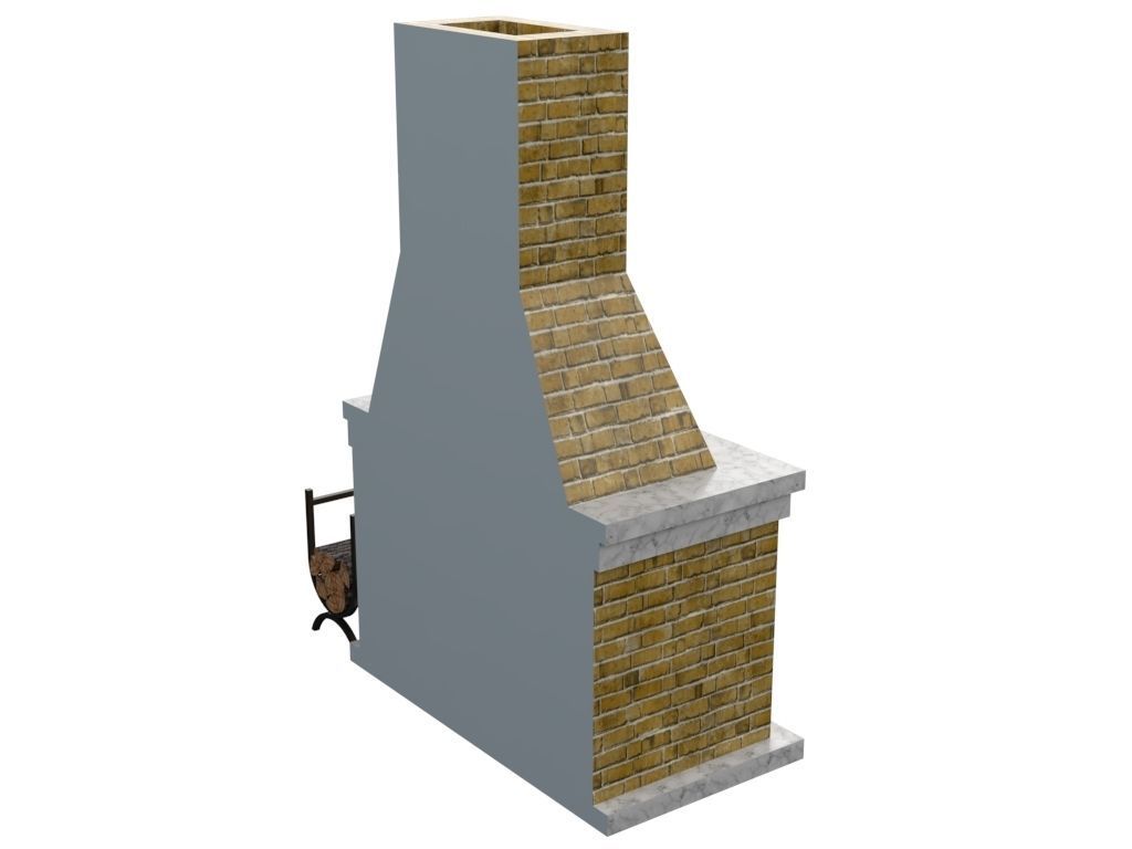 Fireplace 3D model_9