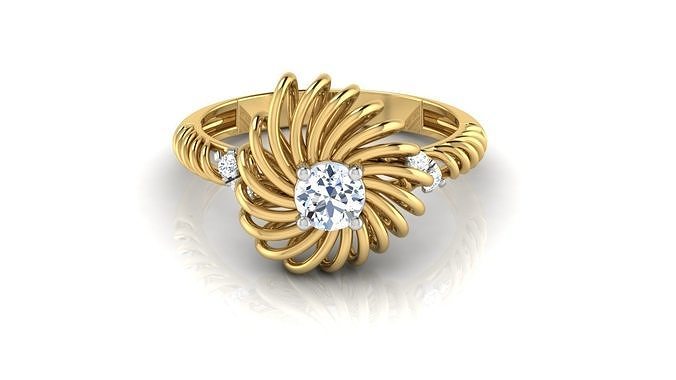 Ring Rasterized Cluster Array Ring 3D model 3D printable | CGTrader