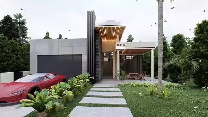 Lumion 9 Villa Facade Design