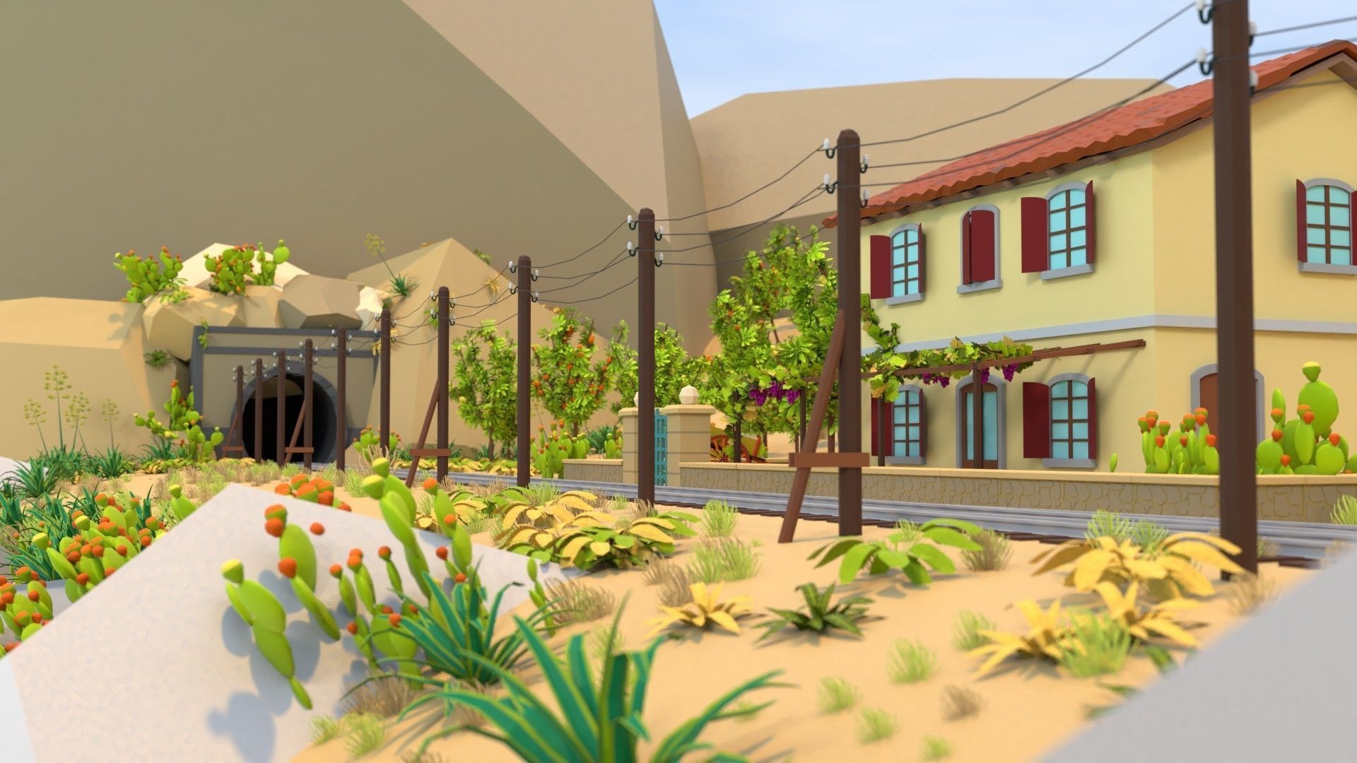 Mediterranean Assets 3D model_4