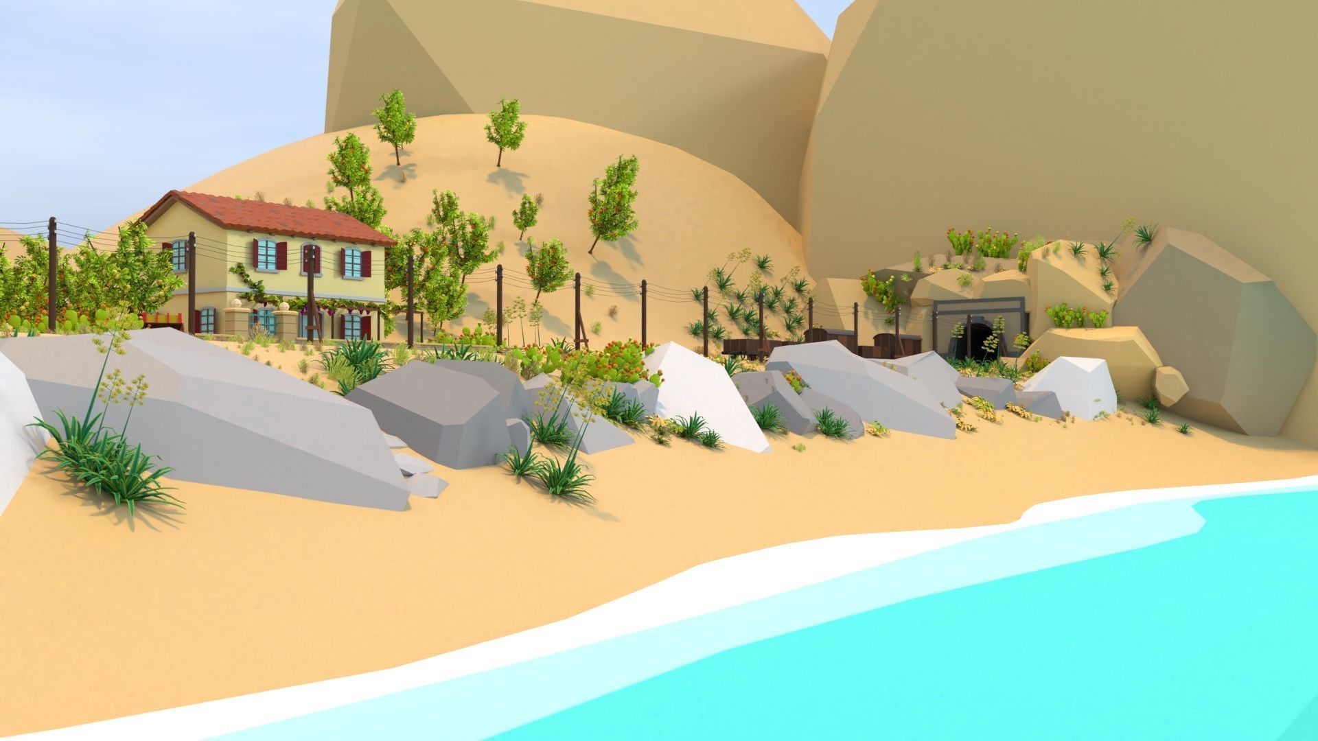 Mediterranean Assets 3D model_1