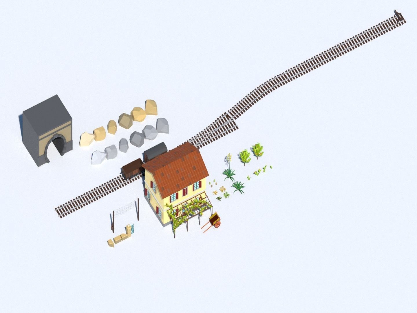 Mediterranean Assets 3D model_8