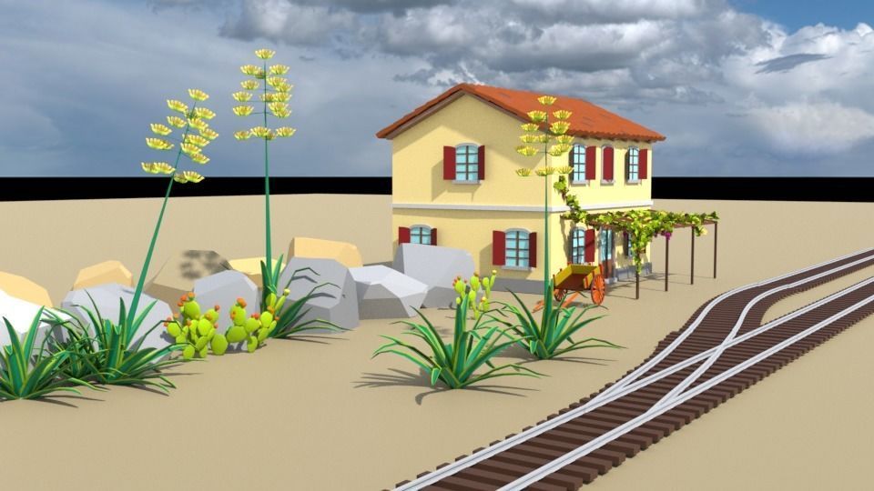 Mediterranean Assets 3D model_7