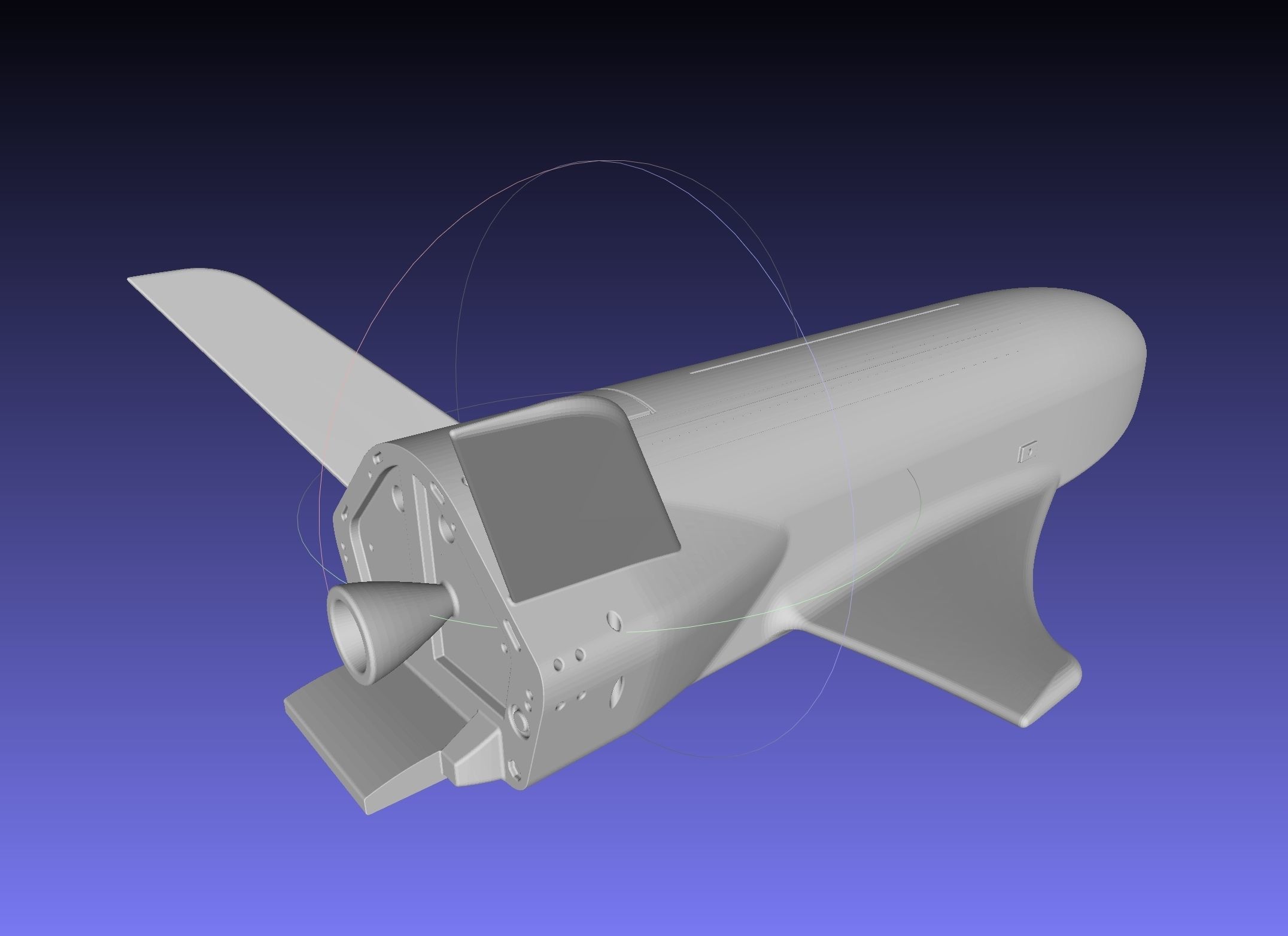 Boeing X-37B OTV Experimental Spaceplane Miniature 3D print model_19