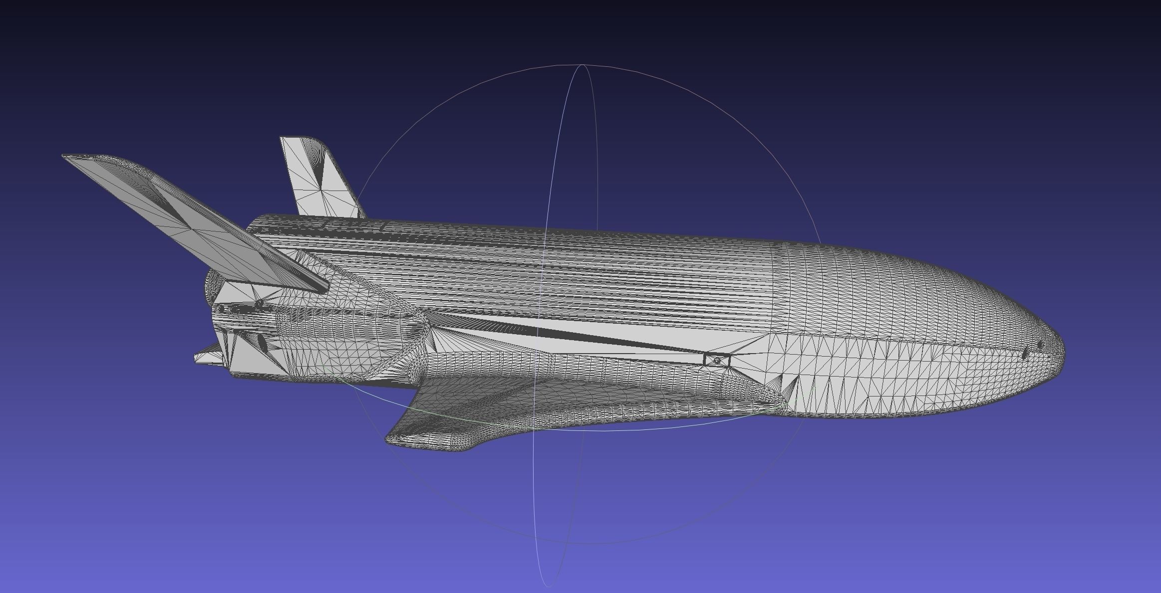 Boeing X-37B OTV Experimental Spaceplane Miniature 3D print model_30