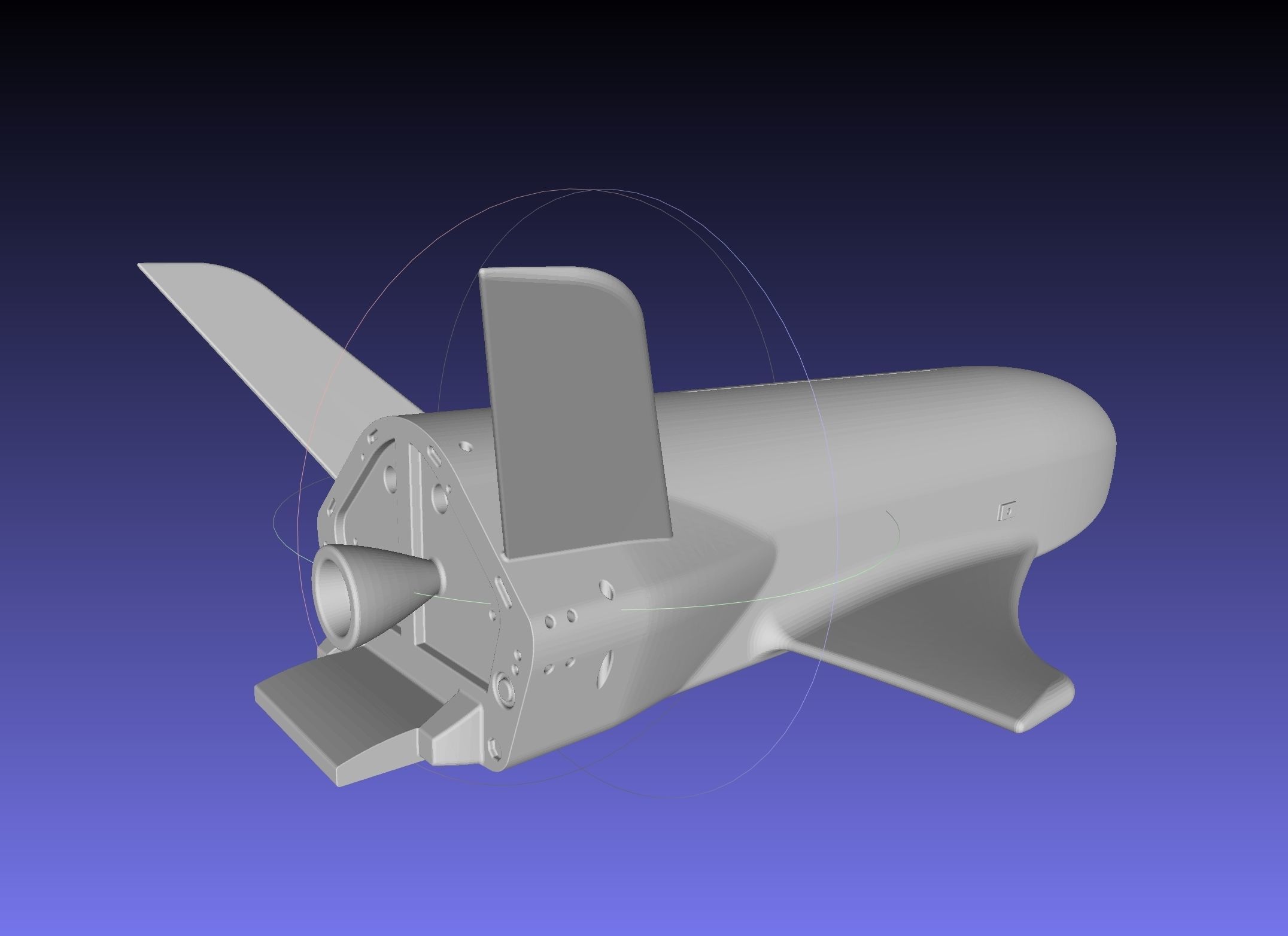 Boeing X-37B OTV Experimental Spaceplane Miniature 3D print model_20